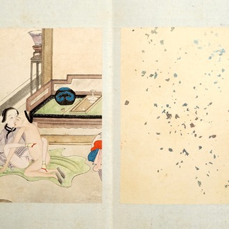 A Chinese album of erotic drawings, 19/20th C.