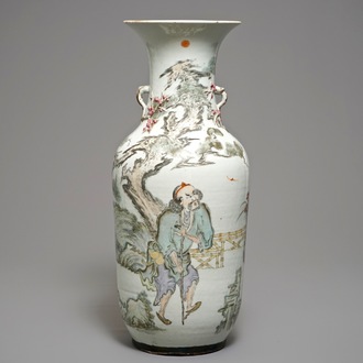 A fine Chinese qianjiang cai vase, 19/20th C.