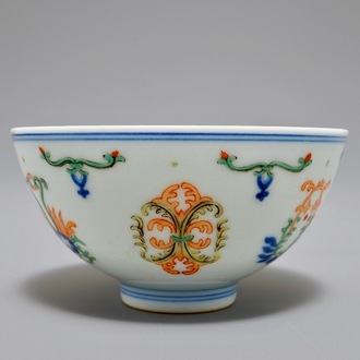 A Chinese doucai bowl, Republic, 20th C.