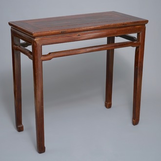 A Chinese huanghuali side table (tiaozhuo), Ming, 17th C.