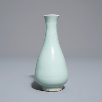 A Chinese qingbai bottle vase, Yuan or Ming