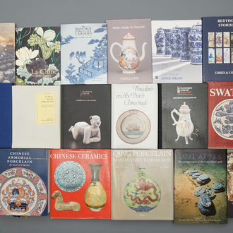 47 livres, la plupart sur les porcelaines de Chine, incl. catalogues d'épaves, du Rijksmuseum, etc.