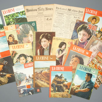 Une collection de journaux et magazines chinoises, entre 1911 et 1958