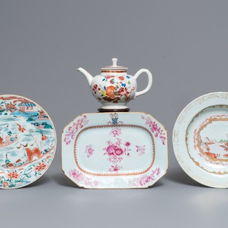 Un lot varié en porcelaine de Chine famille rose, Yongzheng/Qianlong