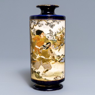 Un vase en porcelaine Satsuma de Japon, Meiji, 19ème