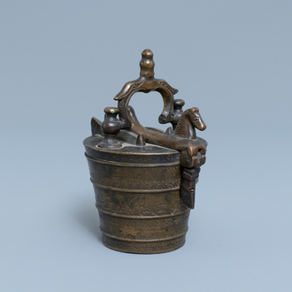 A bronze nest of weights, Nuremberg, Germany, 17th C.