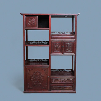 A Chinese wooden display cabinet, Republic