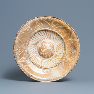 A Hispano-Moresque luster-glazed dish, Manises, Spain, 1st half 16th C.