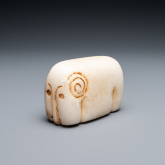 Un amulet en marbre sculpté, Mésopotamie ou Moyen-Orient, 1er millénaire av. J.-C.