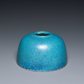 A Chinese robin's egg-glazed water pot, 19/20th C.