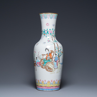 A Chinese famille rose vase, Guangxu mark and of the period