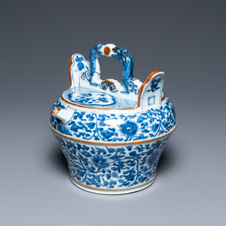 Un pot à chaux en porcelaine de Chine en bleu et blanc pour le Vietnam, Kangxi