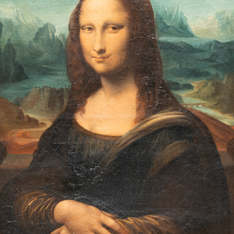 Italian school, after Leonardo da Vinci: 'Mona Lisa', oil on canvas, dated 1839