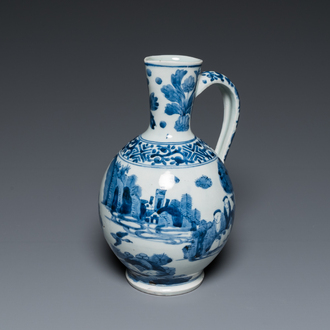 Verseuse en porcelaine de Japon en bleu et blanc, Edo, 17ème