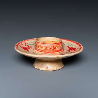 A Chinese Cizhou cup stand, Jin/Yuan