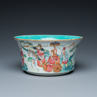 A Chinese famille rose narrative subject bowl, Daoguang mark and of the period