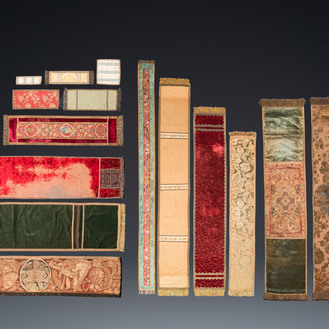 Collection de textiles en partie aux fils métalliques, Europe de l'Ouest, 17ème et postérieur