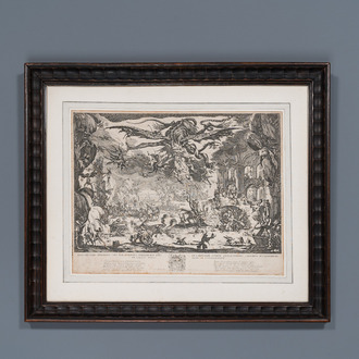 Jacques Callot (1592–1635): 'De verzoeking van de heilige Antonius', gravure op papier, ca. 1635