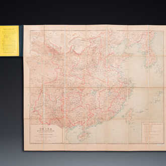 Emil Bretschneider (1833 – 1901): Map of China and the surrounding regions, second edition, Edward Stanford Ltd., Londen, 1900