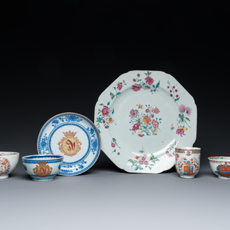Collection variée en porcelaine de Chine de la Compagnie des Indes, Qianlong