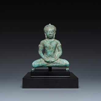 A Thai bronze Buddha in Lopburi-style, probably 11th C.