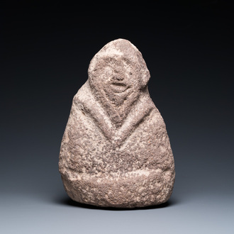 Sculpture en pierre anthropomorphe ou stèle kourgane, Mésopotamie ou Europe de l'Est, probablement 2ème millénaire avant J.C.