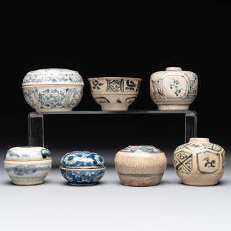 A varied collection of Chinese and Vietnamese blue and white wares, 14th C. and later