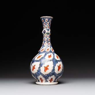 An Iznik-style bottle vase, probably Samson Paris, 19th C.