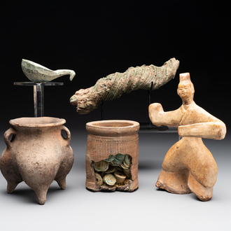 A varied collection of archaeological objects, China and Thailand, Qing and earlier