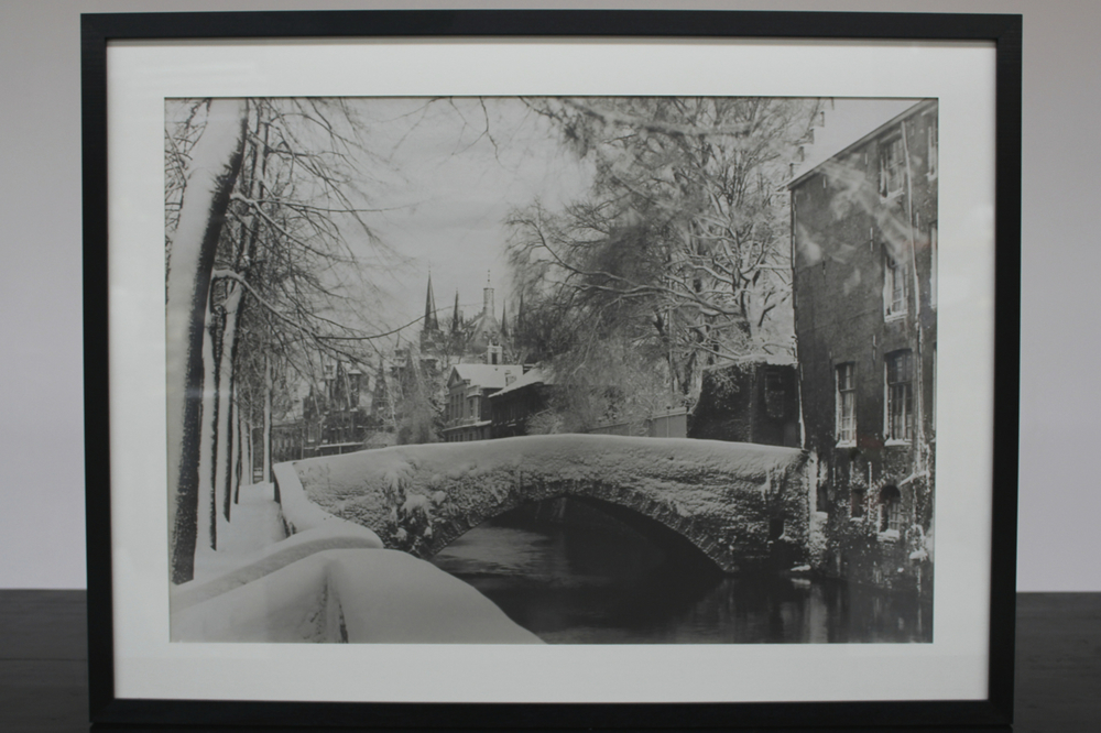 A large original photograph of Bruges, ca. 1937, Arthur Brusselle