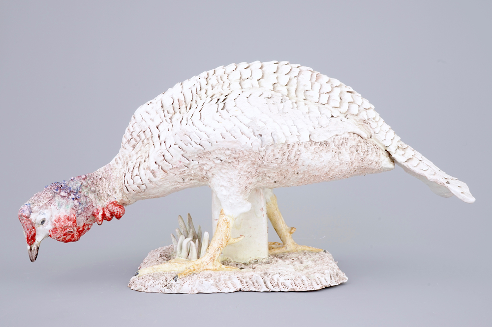 Jack Jefferys (1896-1961): A large polychrome ceramic model of a turkey
