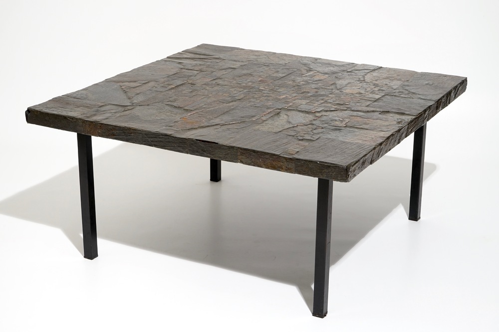 Vandeweghe, Rogier (Belgium, 1923), Amphora: A square coffee table, 2nd half 20th C., signed