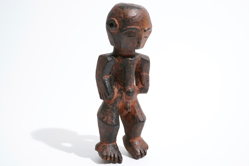 An African carved wood &quot;Ofika&quot; figure, Lilwa, Mbole, Congo, 1st half 20th C.