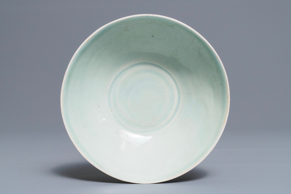 A Chinese qingbai bowl with underglaze design, Song