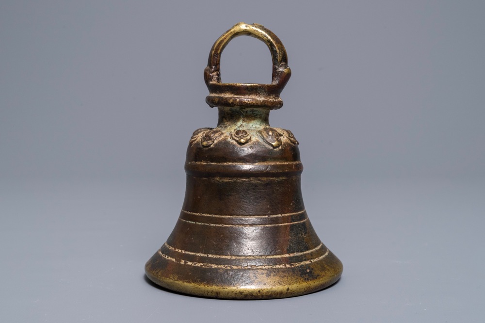 Sunkhaze / Flewelling Copper Plated Bell on RED 1 in. Quick Release Collar