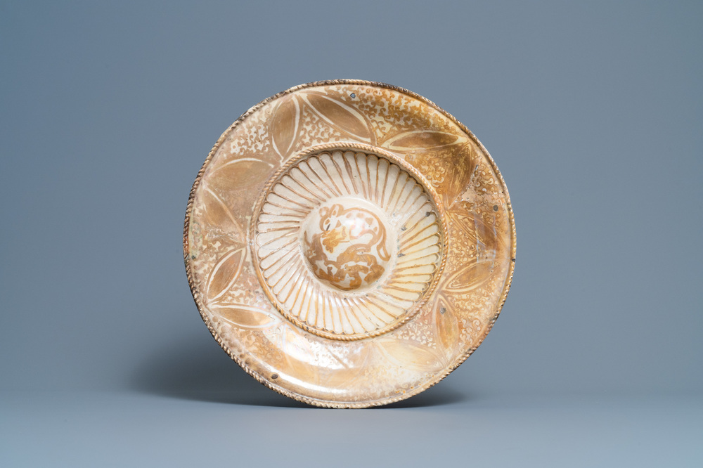 A Hispano-Moresque luster-glazed dish, Manises, Spain, 1st half 16th C.