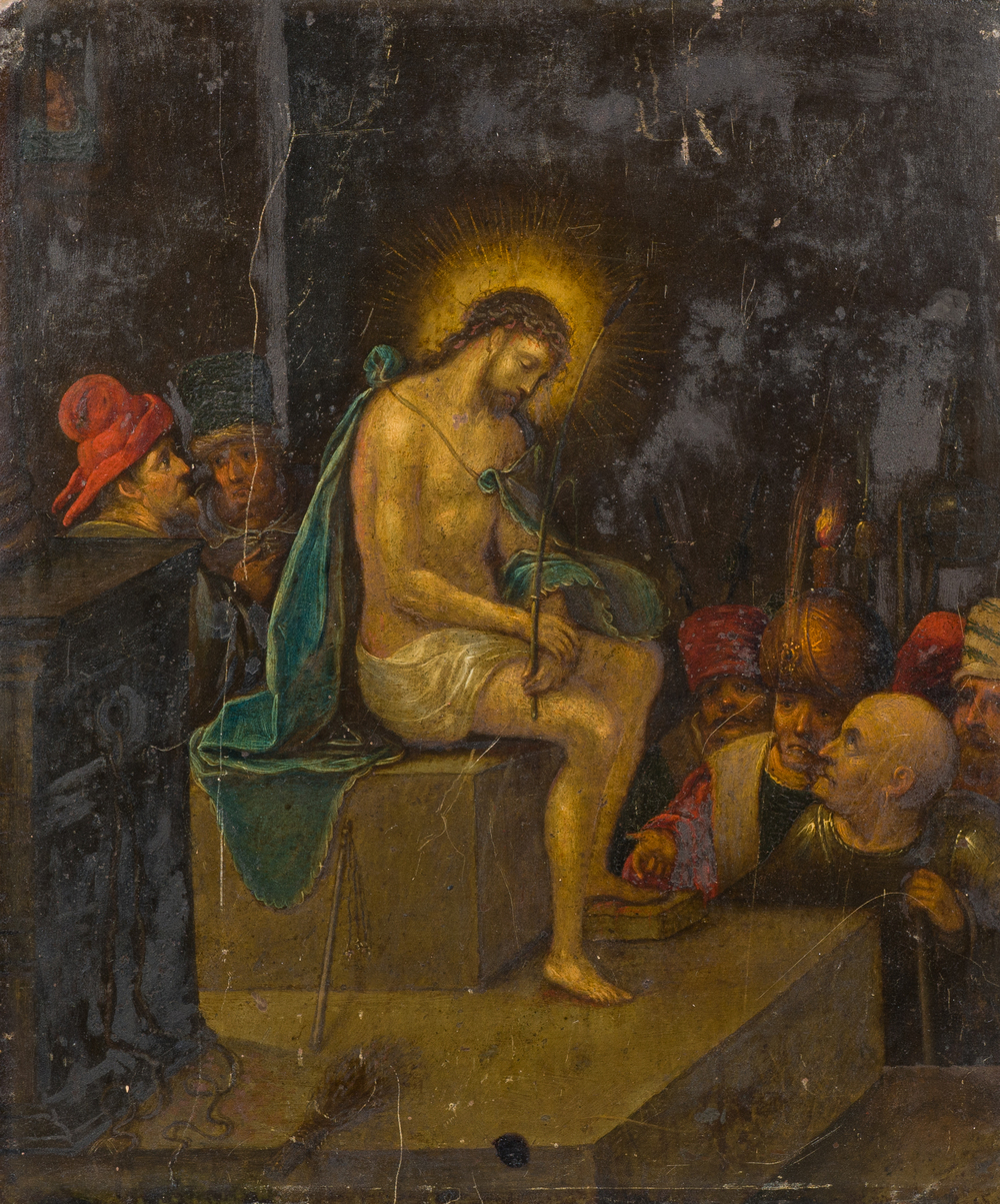 Circle of Frans Francken II (1581-1642): 'Ecce Homo', oil on copper