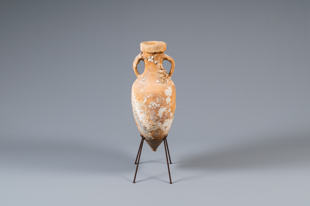 A Roman terracotta wine transport amphora, 1st C. b.C