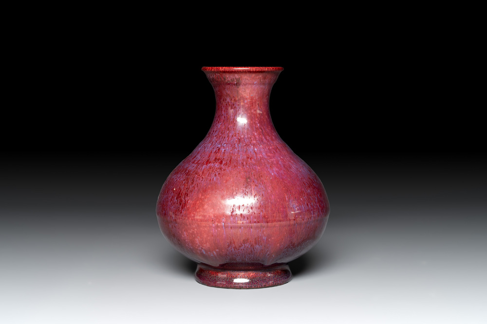 A Chinese flambé-glazed vase, Yongzheng mark and possibly of the period ...