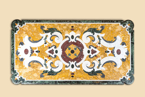 Plateau de table en pietra dura, Italie, 19/20ème