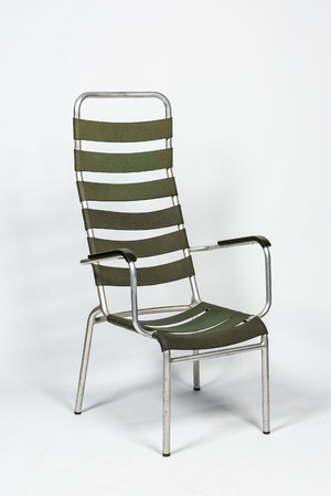 Chaise de jardin en aluminium et plastique, 20ème