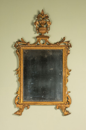 Miroir Louis XVI en bois doré, France, 18ème