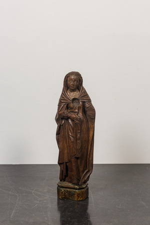 Sainte femme en chêne sculpté, Flandres, 1ère moitié du 16ème