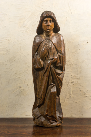 Grand Saint Jean de Calvaire en oyer sculpté, fin du 15ème