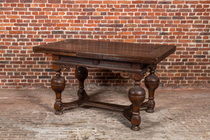Table à rallonge en bois, Pays-Bas, 17ème