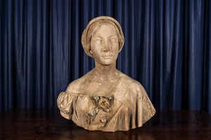 Buste en marbre de Marianne, France, 19ème