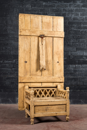'Settle chair' en bois, Irlande, 19ème